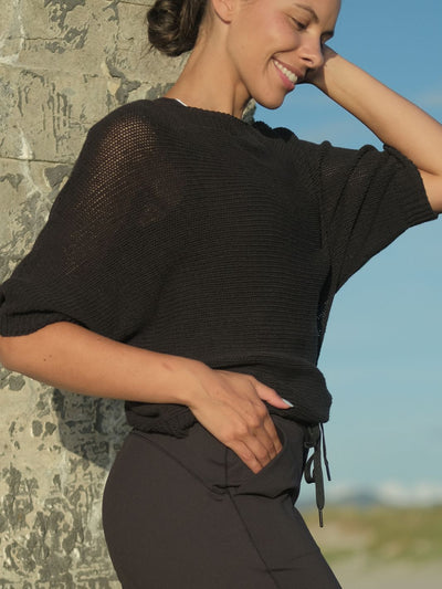 Siv Cotton Knit Washed Black