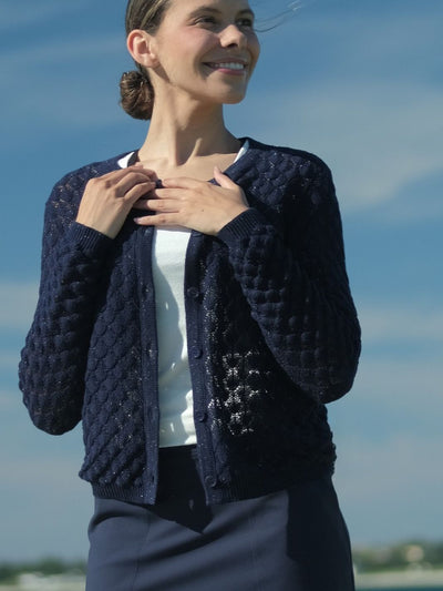 Glow Cardigan Marine