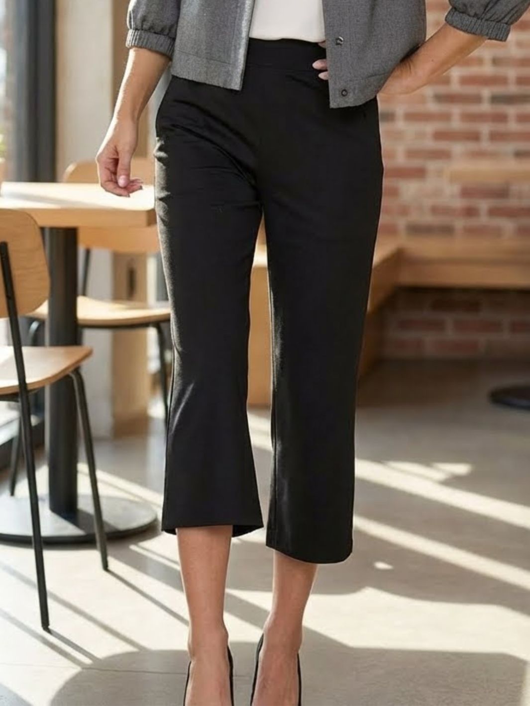 Classic 7/8 pant Black