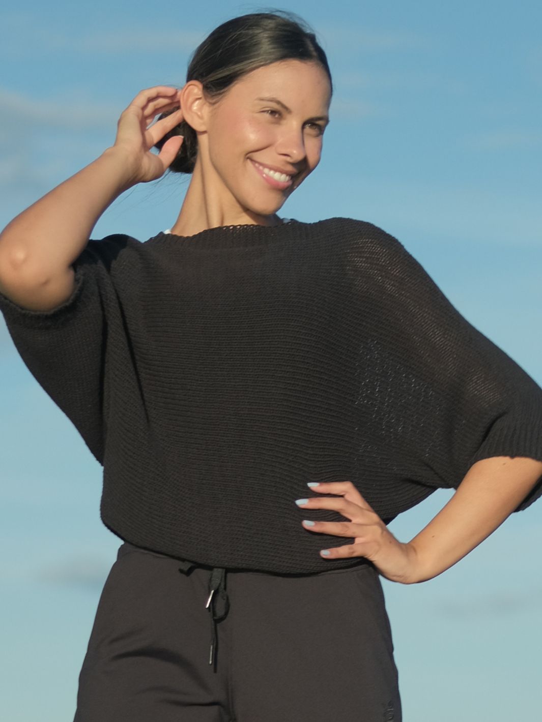 Siv Cotton Knit Washed Black