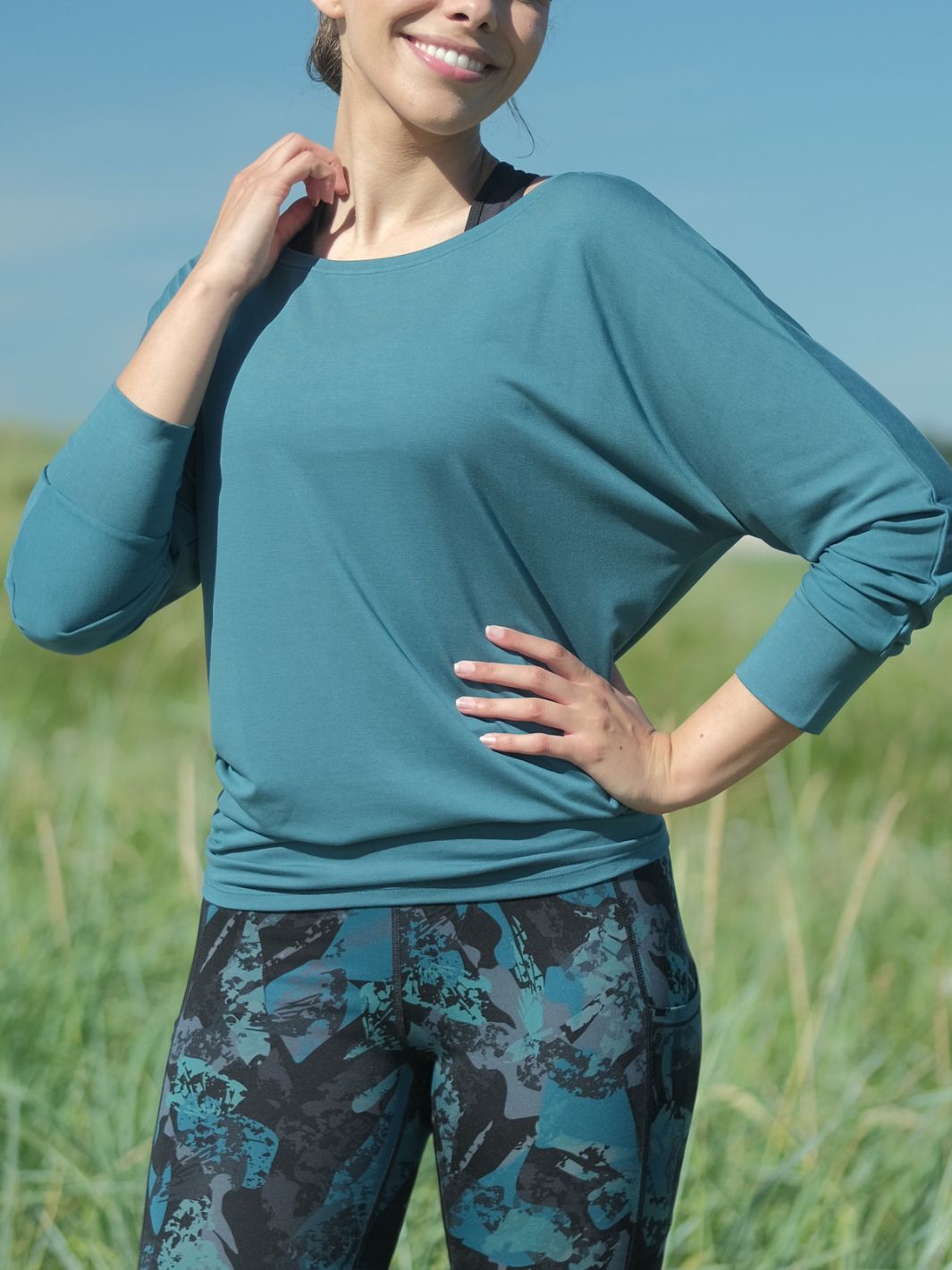 Energy 3/4 sweater Petrol