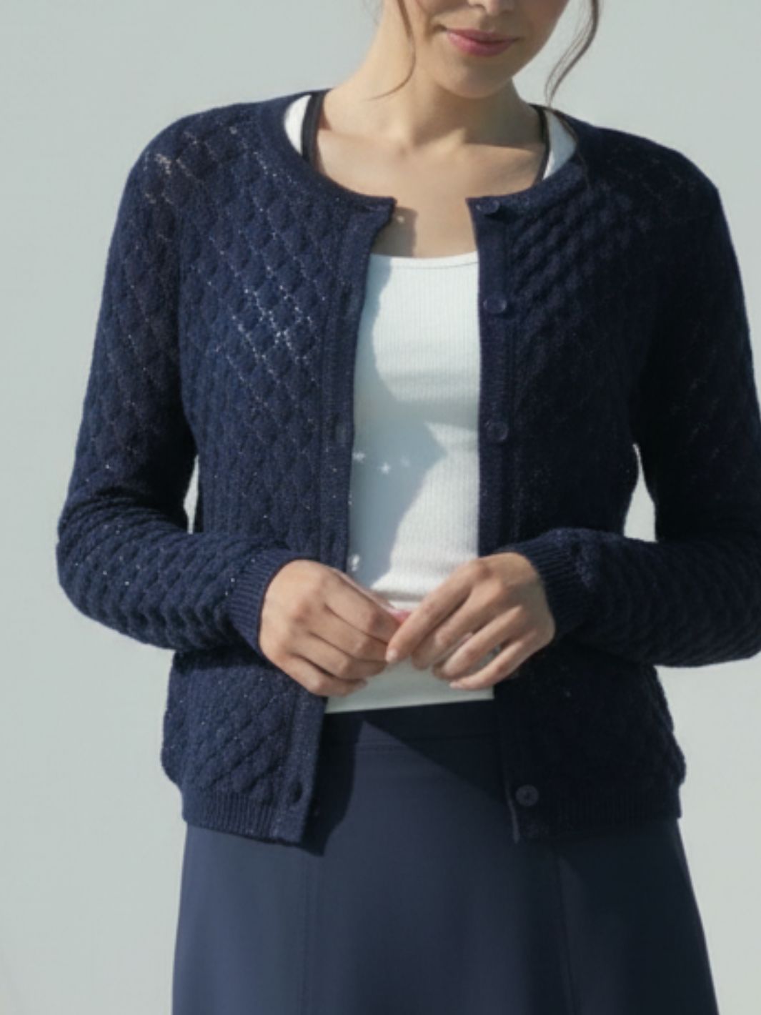 Glow Cardigan Marine