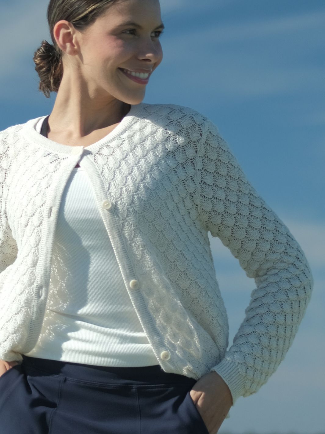 Glow Cardigan Ivory