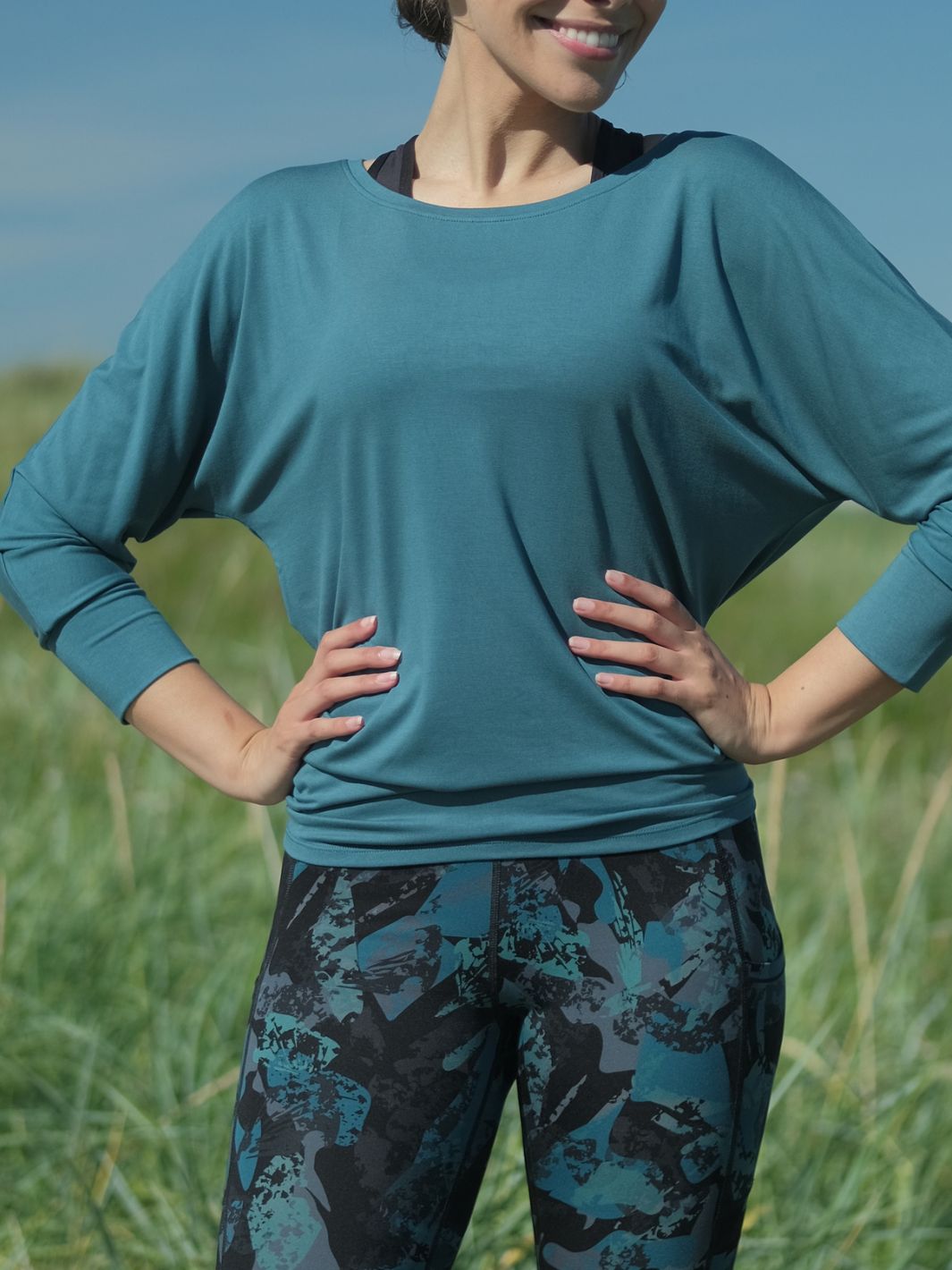Energy 3/4 sweater Petrol