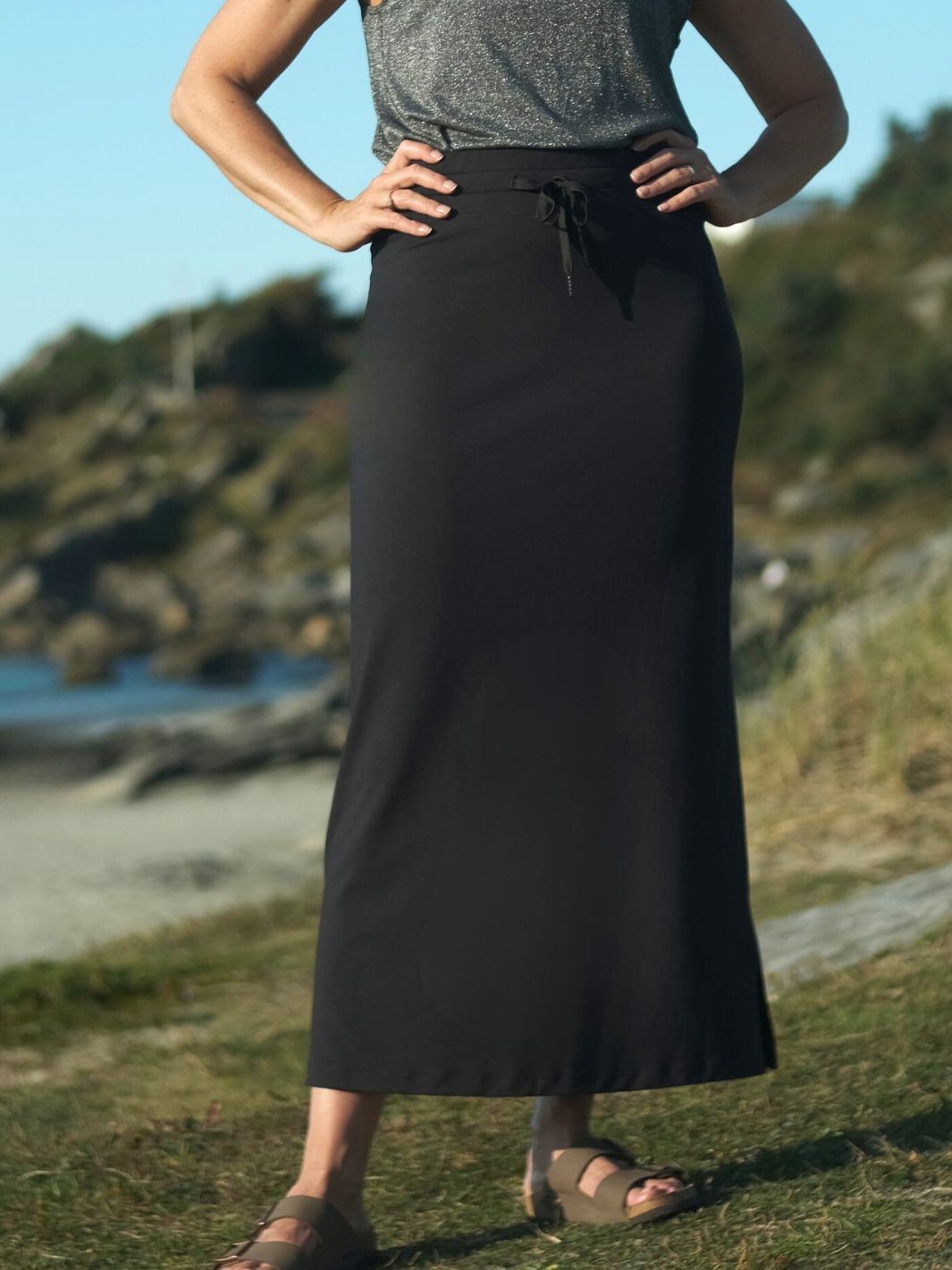 Easy MAXI skirt Black