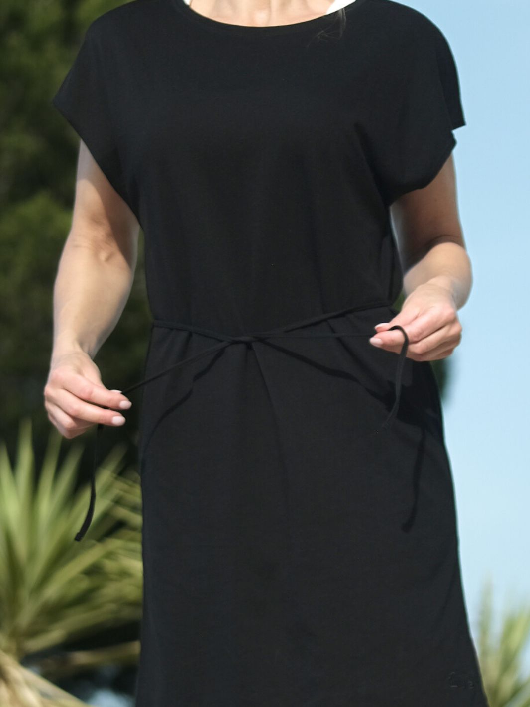 Relax T-shirt dress Black