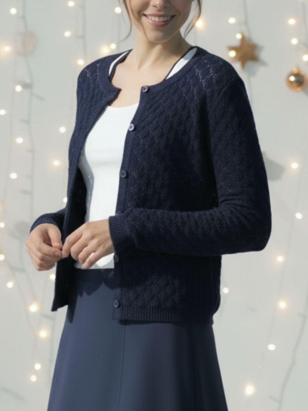 Glow Cardigan Marine