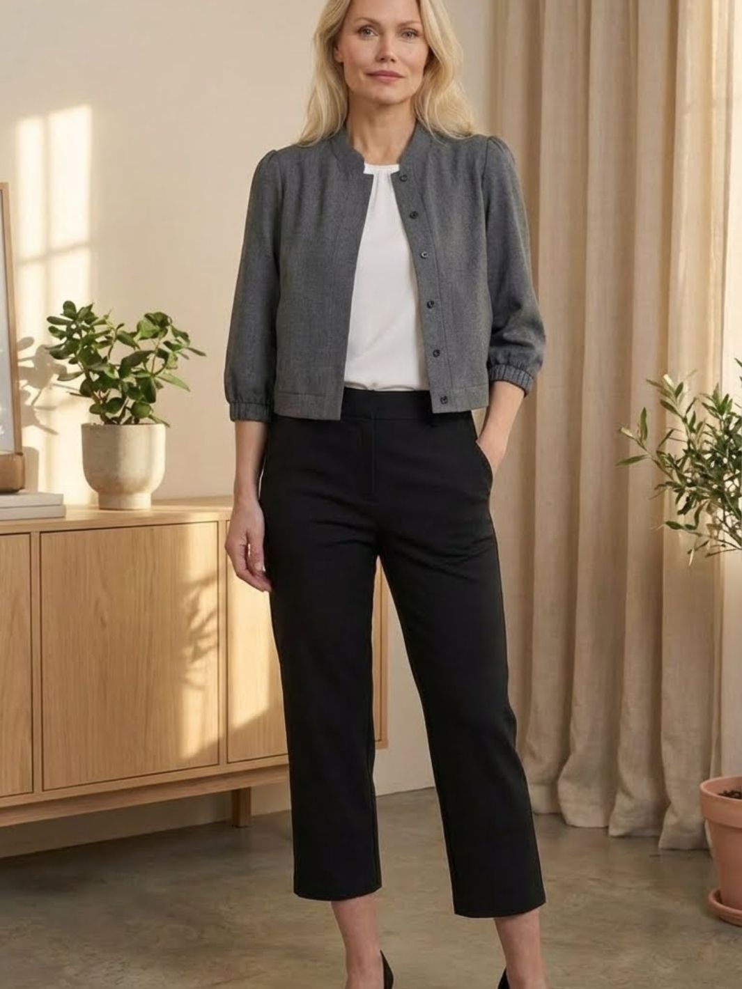 Classic 7/8 pant Black