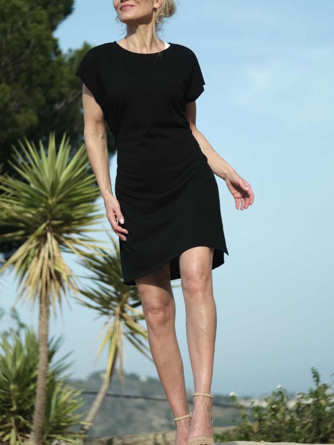 Relax T-shirt dress Black