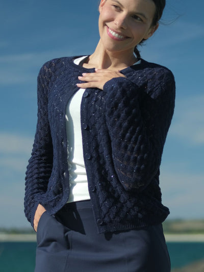 Glow Cardigan Marine
