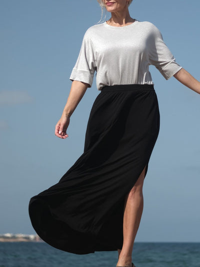Flowy MAXI skirt Black