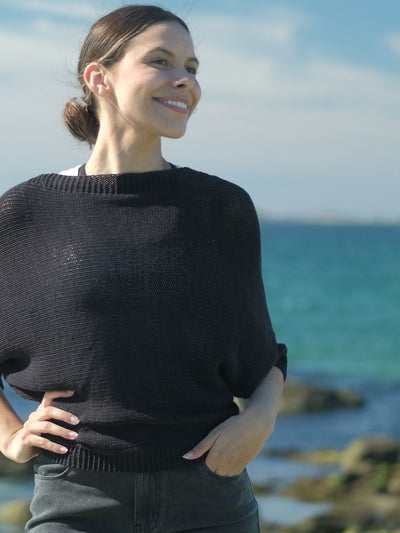 Siv Cotton Knit Washed Black