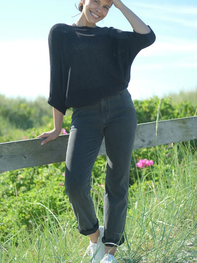 Siv Cotton Knit Washed Black