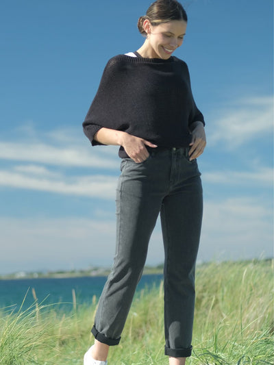 Siv Cotton Knit Washed Black
